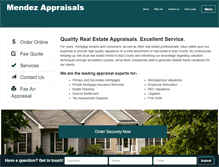 Tablet Screenshot of mendezappraisals.com